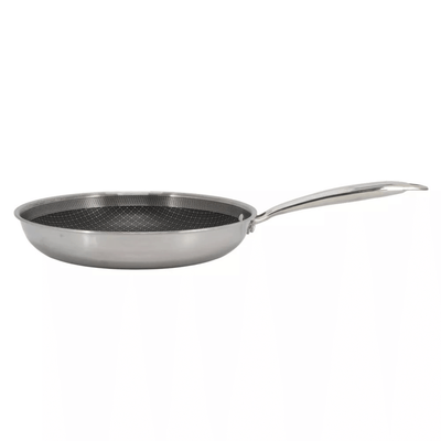 Better Chef 10-Inch 3-Ply Stainless Steel Nonstick Fry Pan with Rolled Edge