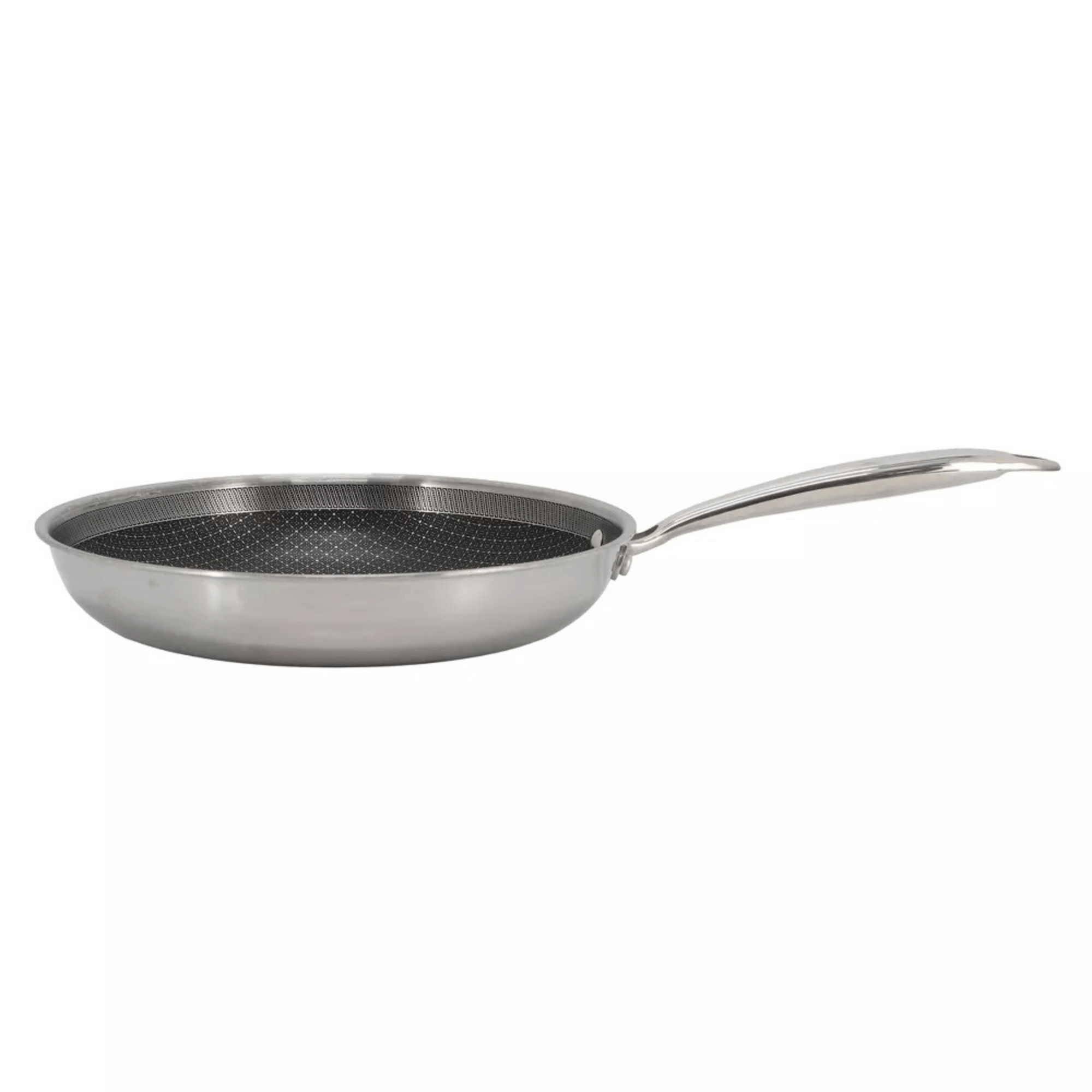 Better Chef 12-Inch 3-Ply Stainless Steel Nonstick Fry Pan with Rolled Edge