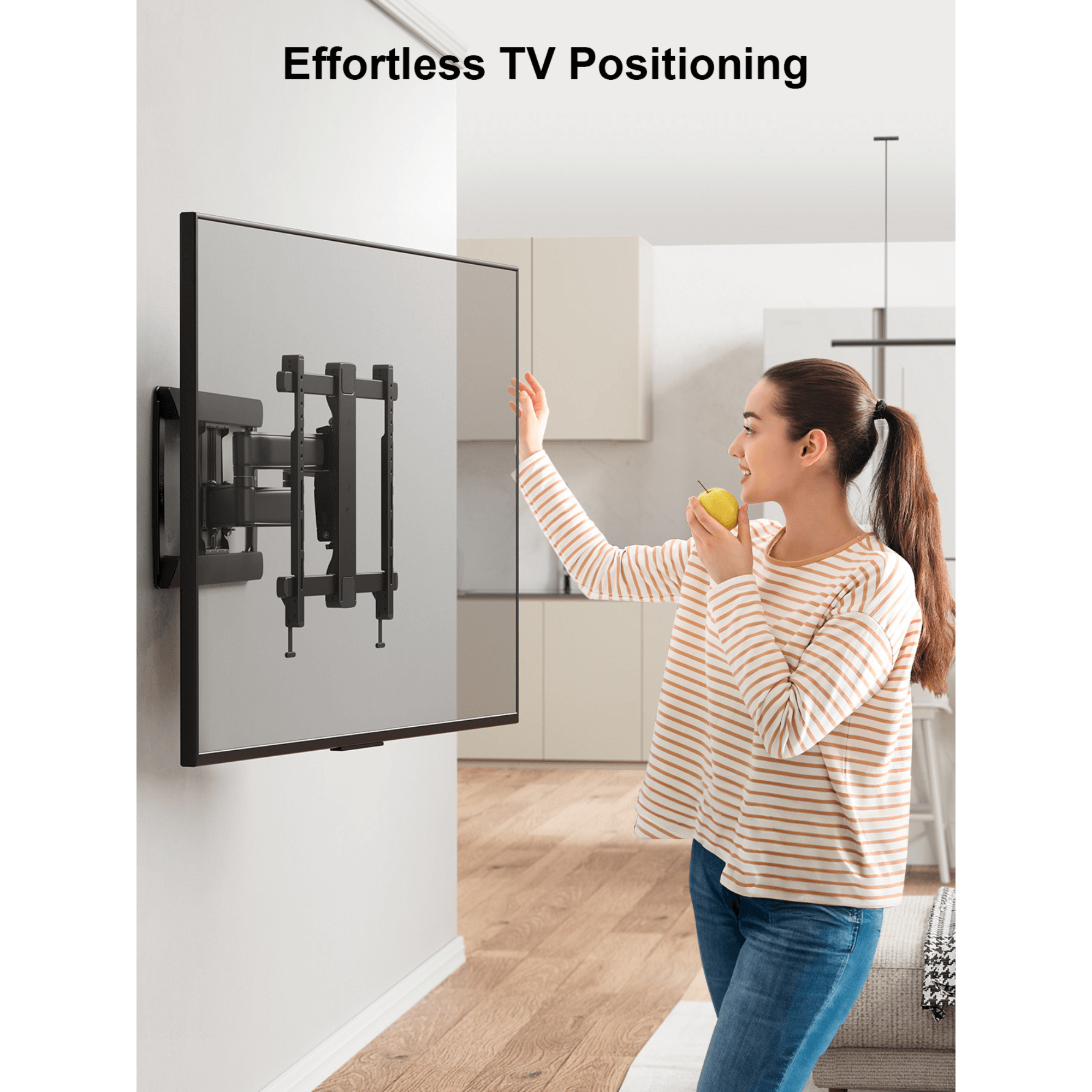 ErgoAV Motion Mount with Dual Arms and IsoTILT Technology for TVs 39" to 65"