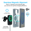 Naztech MagLock CAR 15W Magnetic Wireless Fast Charging Vent Mount with Qi2