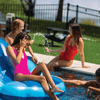 WOW Watersports Indigo Mermaid Shell Lounger Float Curved Shaped Back for Comfort