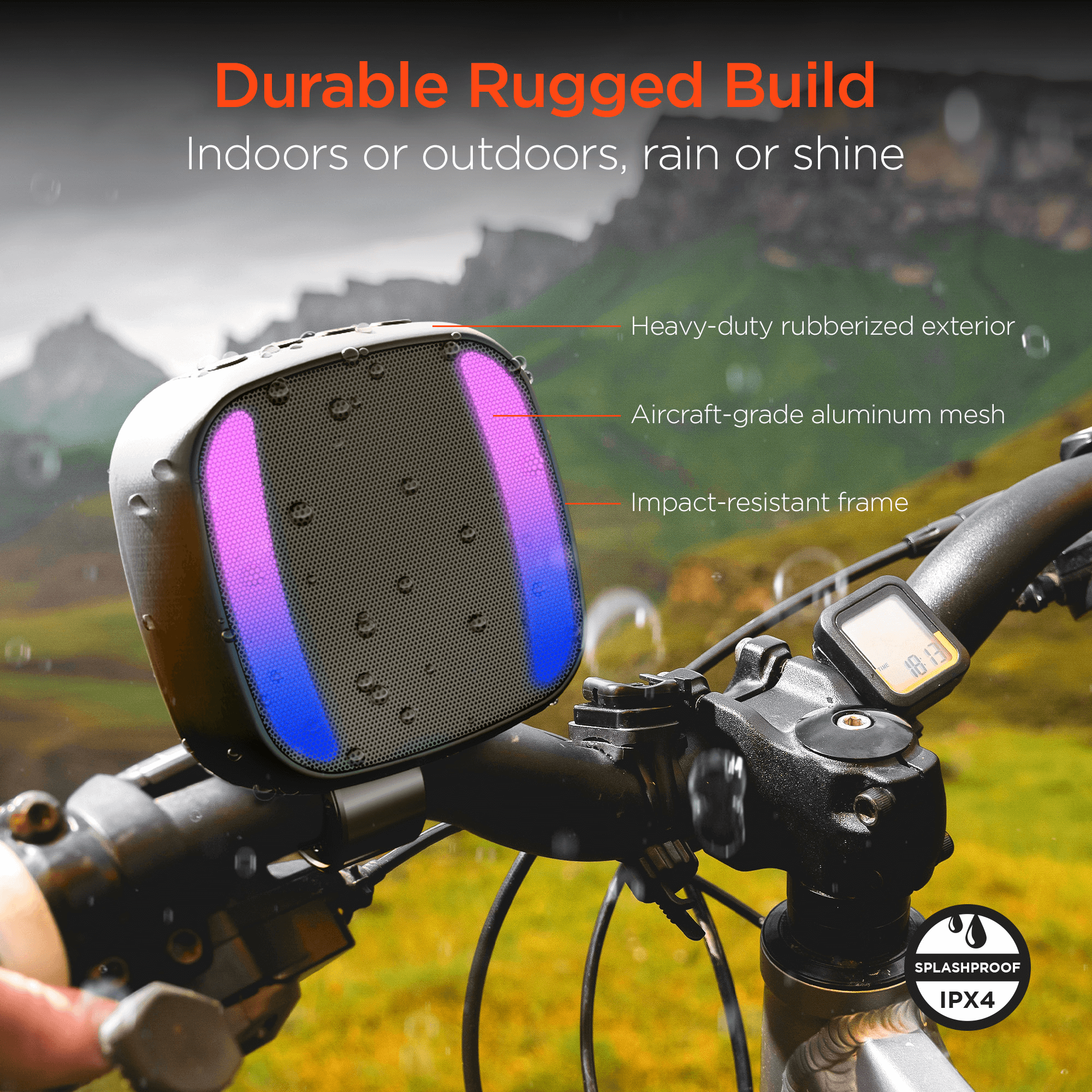 HyperGear Spin Cycle LED Wireless Bike Speaker