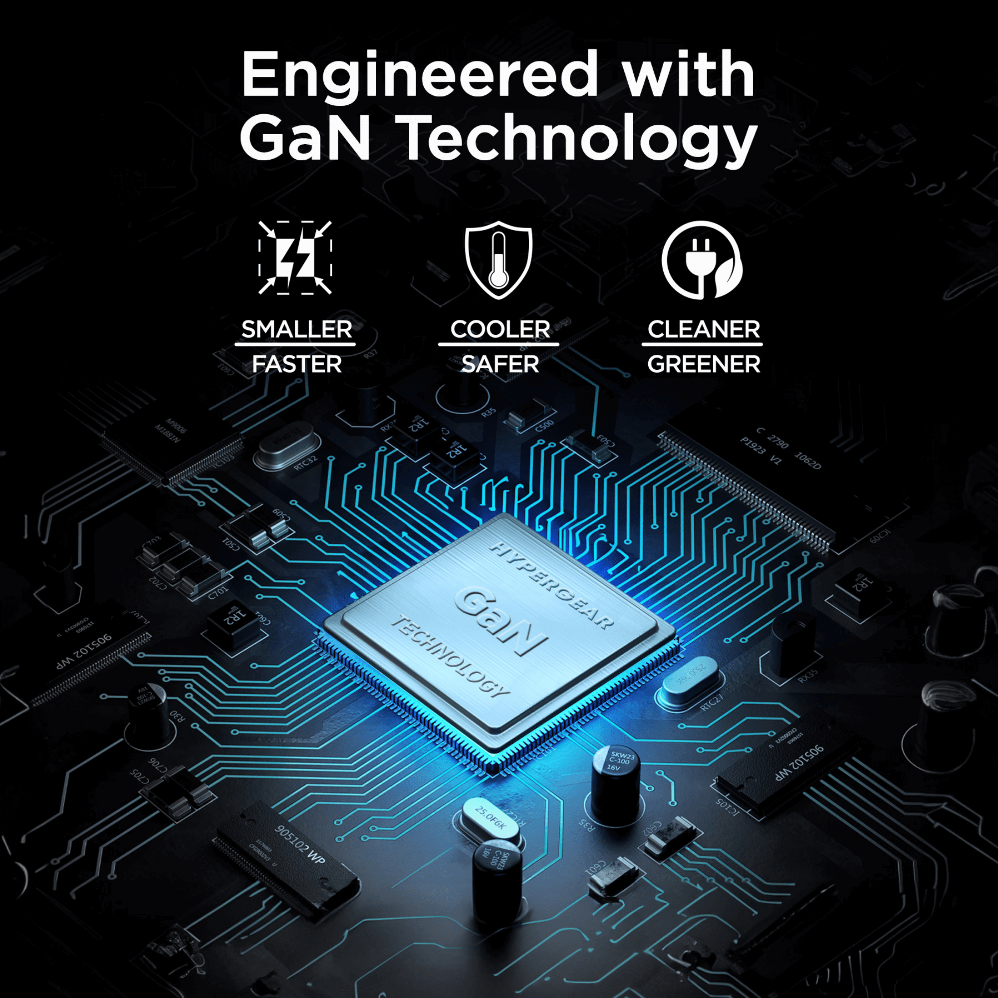 HyperGear 45W USB-C PD PPS Tri-Port GaN Fast Wall Charger