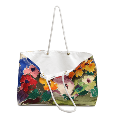 PimsArt Painterly Flower Bouquet Weekender Bag From Original Painting