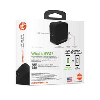 HyperGear PD45W USB-C Wall Charger