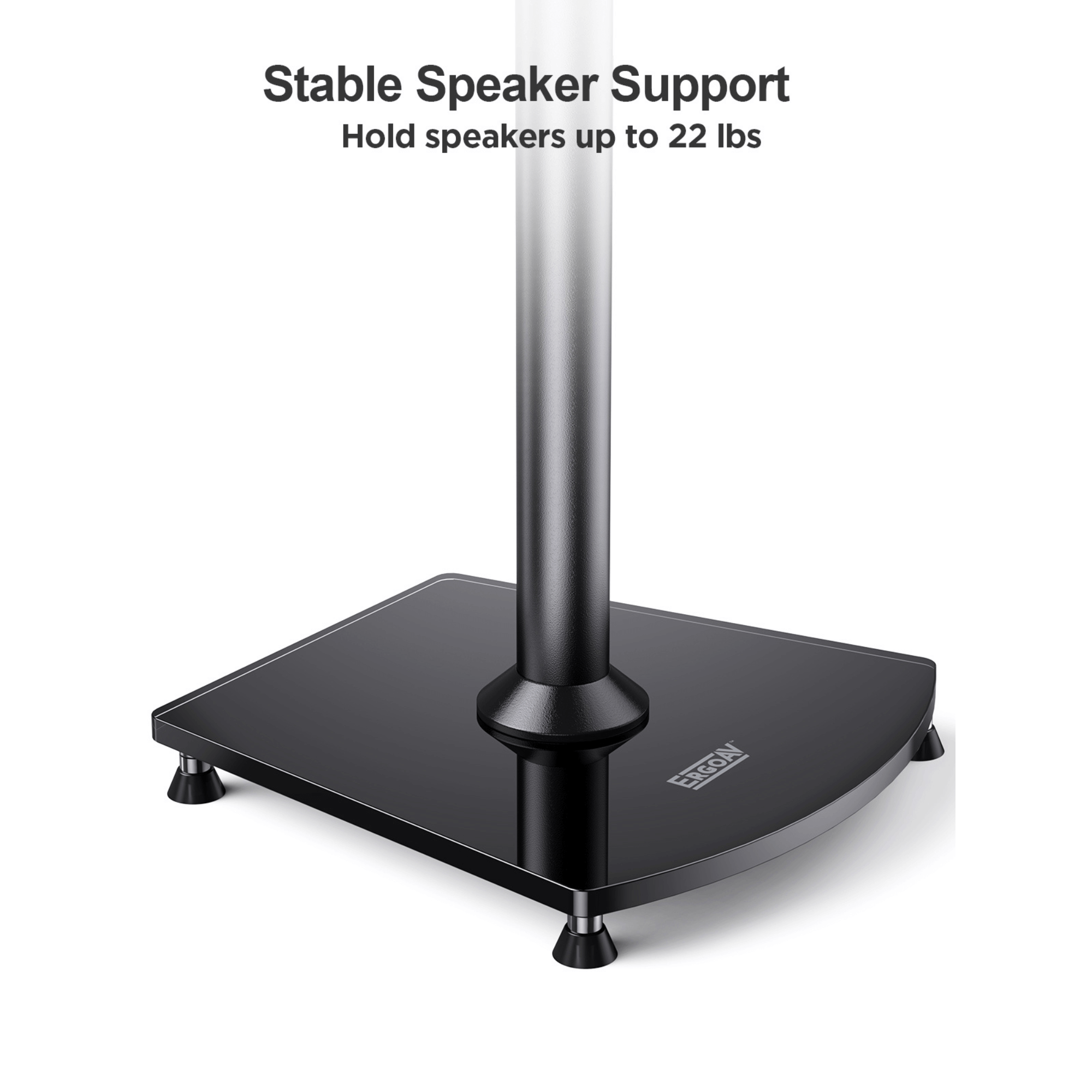 ErgoAV 1-Pair Fixed Height Sonos Speaker Stands 34"