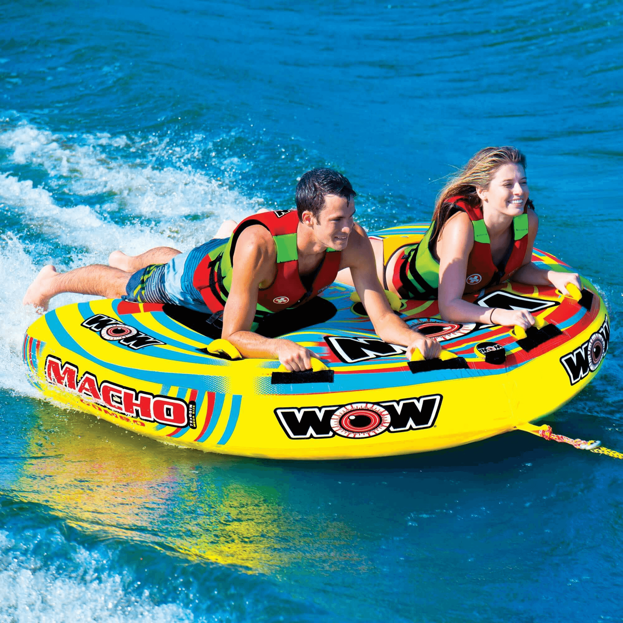 WOW Watersports Macho Multiple Riding Positions Tube for Up to 3 People