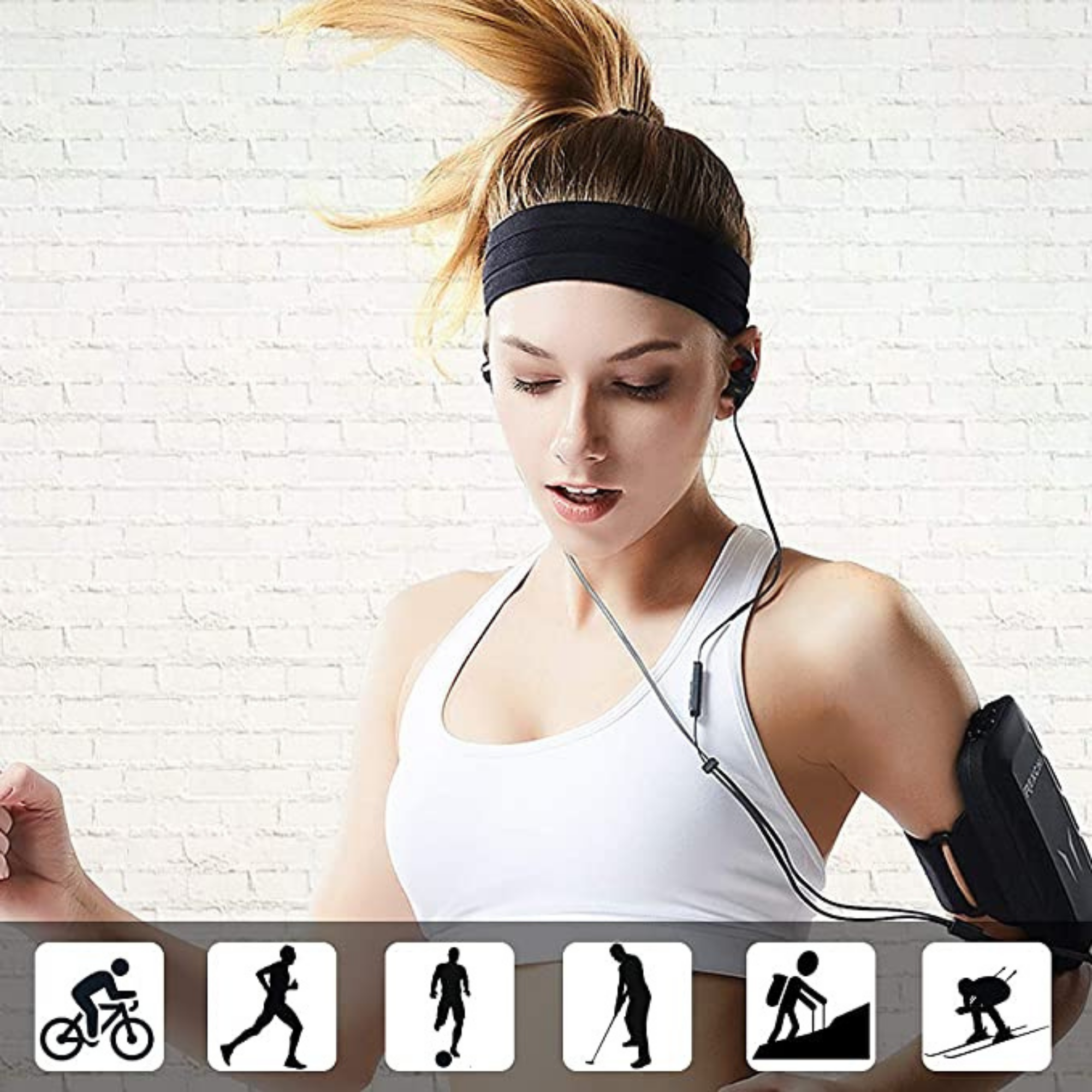 JupiterGear Sport and Fitness Sweat Wicking Fitness Headband  for Yoga, Running and Exercise