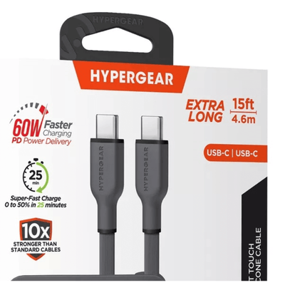 HyperGear Flexi PRO USB-C to USB-C Cable 15ft