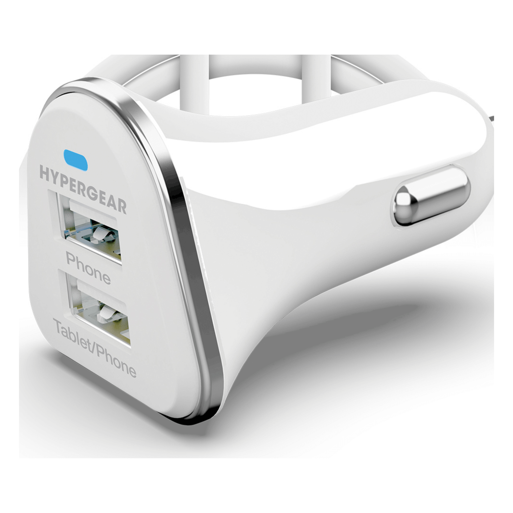 HyperGear Hi-Power Dual USB 3.4A Car Charger for iPhone 15 Androids Tablets Earbuds and Cameras