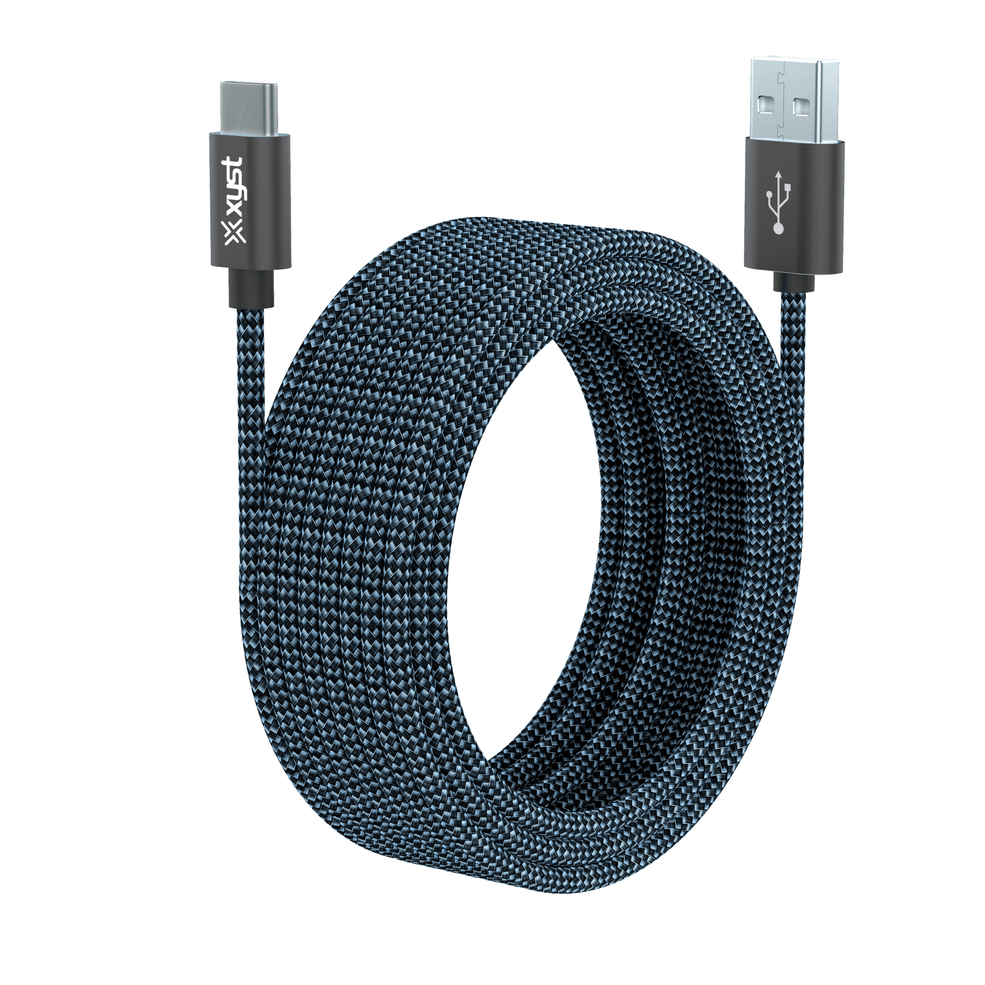 Xyst Charge and Sync USB to USB-C Braided Cable 10Ft