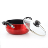 Better Chef 24-Quart Metallic Red Aluminum Dutch Oven with Glass Lid