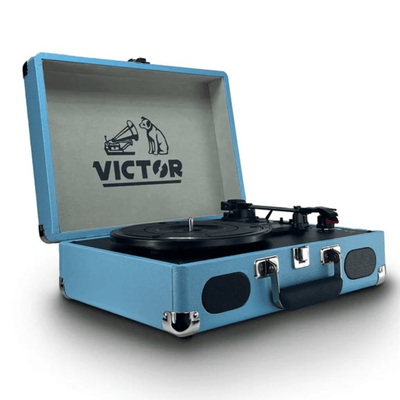 Victor Metro Plus Portable Dual Bluetooth Suitcase Turntable