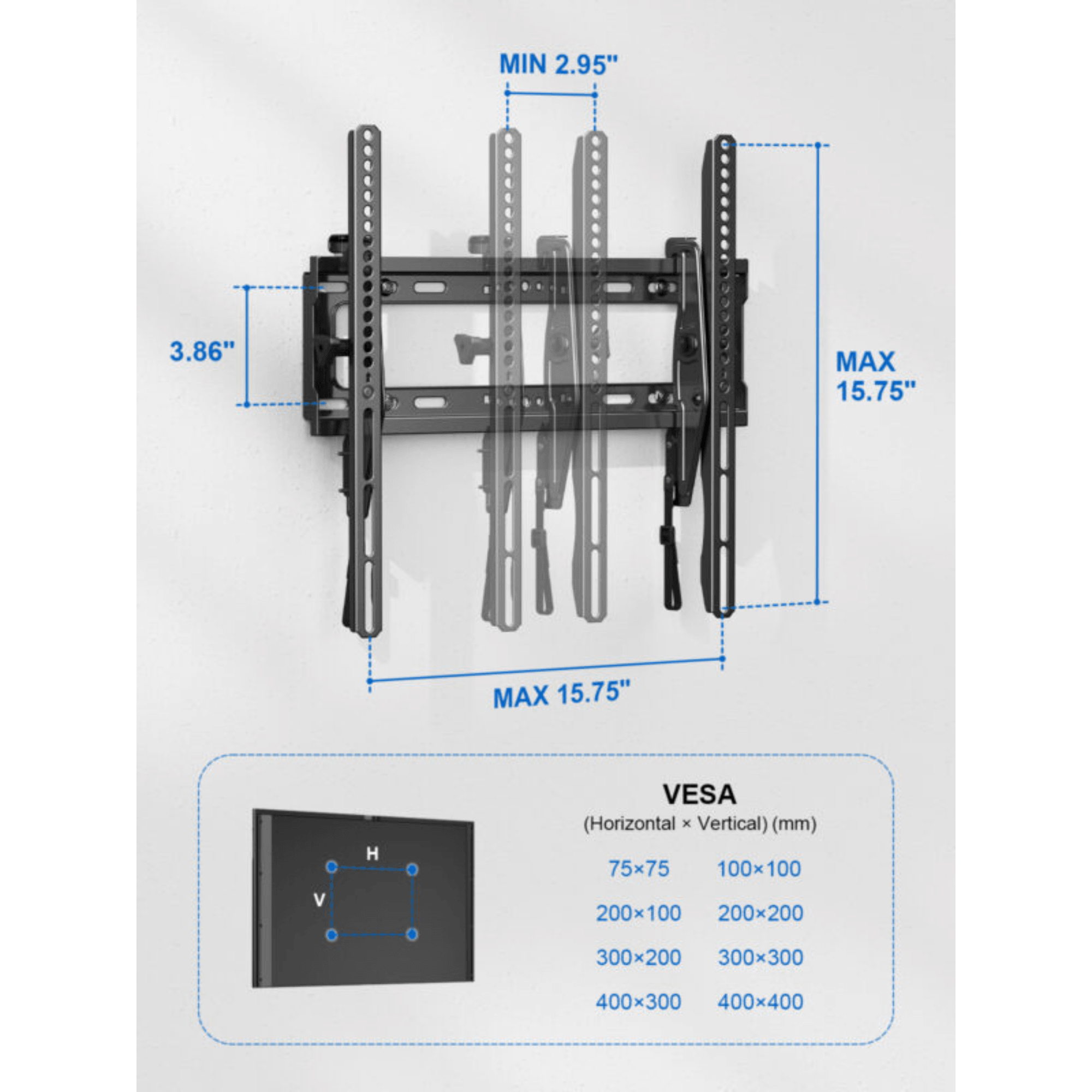 ErgoAV Tilt Mount for TVs 40" to 55"