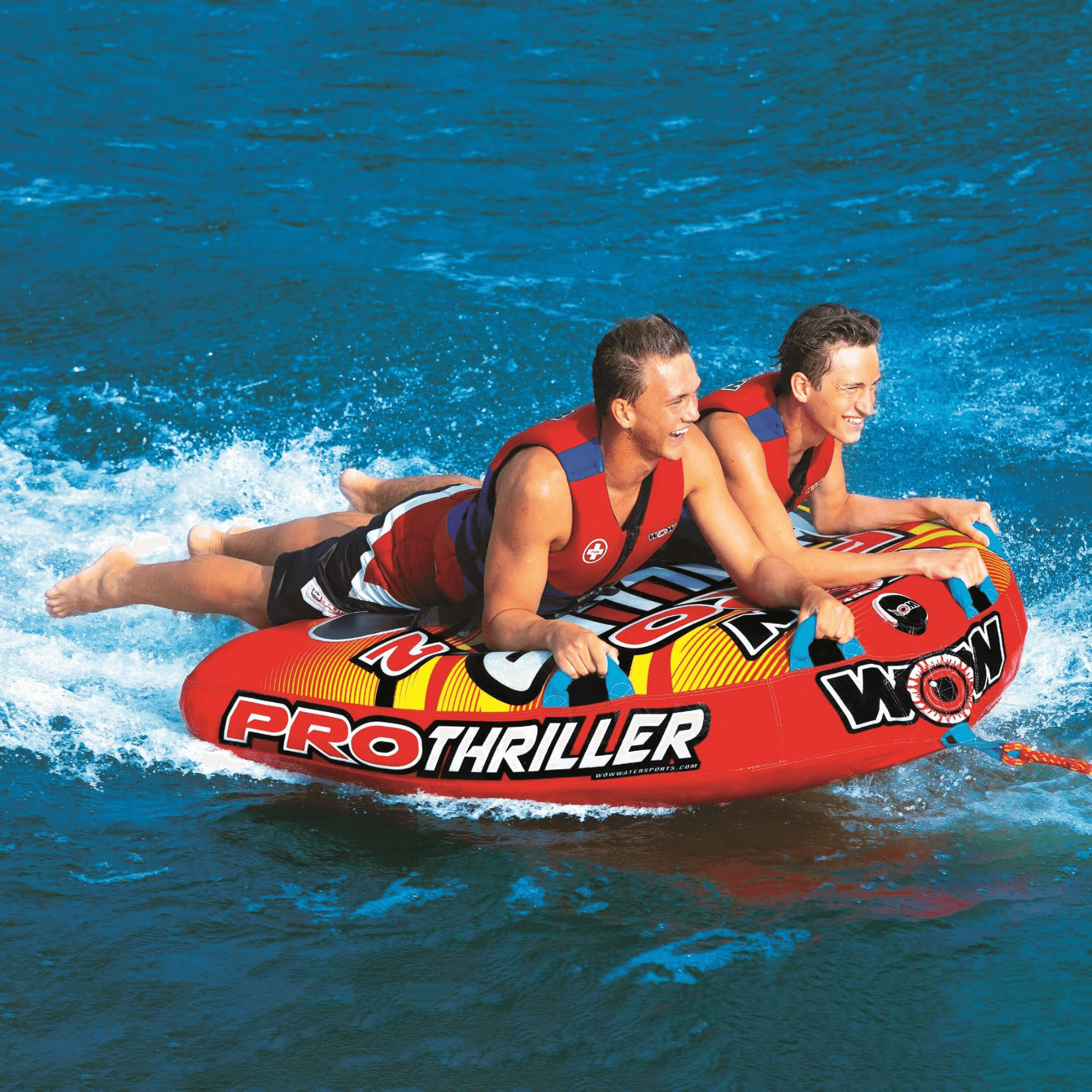 WOW Watersports Big Thriller Pro Series 1 or 2 Person Inflatable Towable Tube