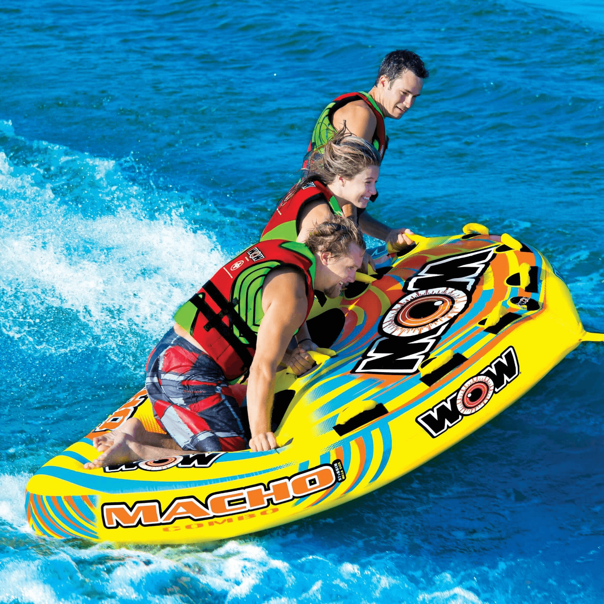 WOW Watersports Macho Multiple Riding Positions Tube for Up to 3 People