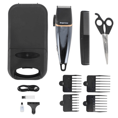 Impress 12-piece USB-C Rechargeable Hair Clipper Kit