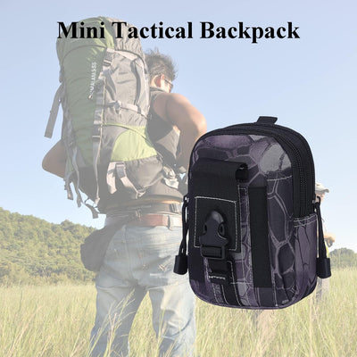 Tactical MOLLE Military Pouch Waist Bag for Hiking, Running and Outdoor Activities