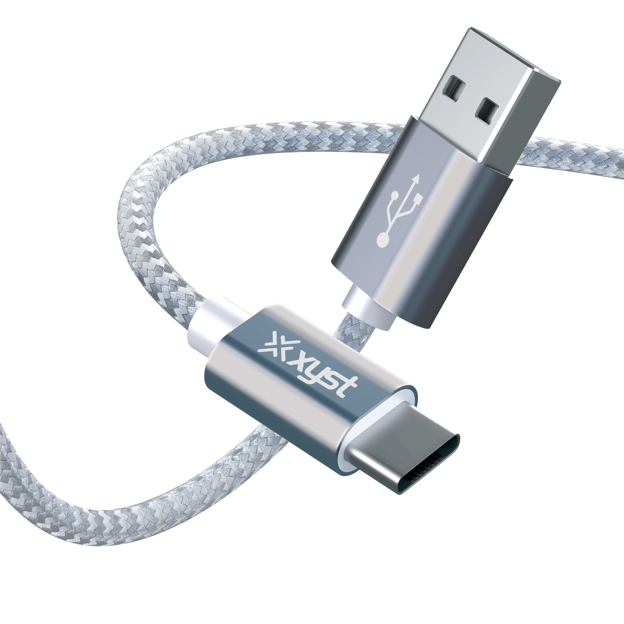 Xyst Charge and Sync USB to USB-C Braided Cable 10Ft