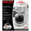 Better Chef 12 Cup Pause 'n Serve Coffee Maker - REFURBISHED