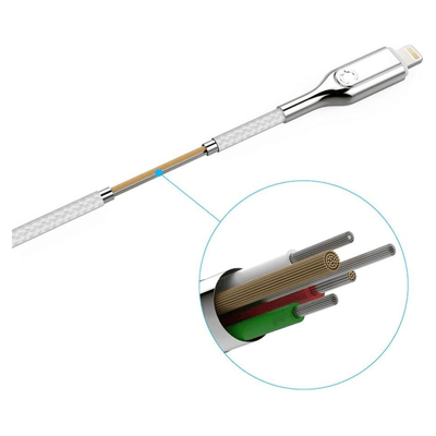 Cygnett Armoured Lightning to USB-A Braided Fast Charging Cable 1M Flexible