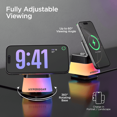 Hypergear PowerFold Cube RGB 3-in-1 Wireless Charging Stand