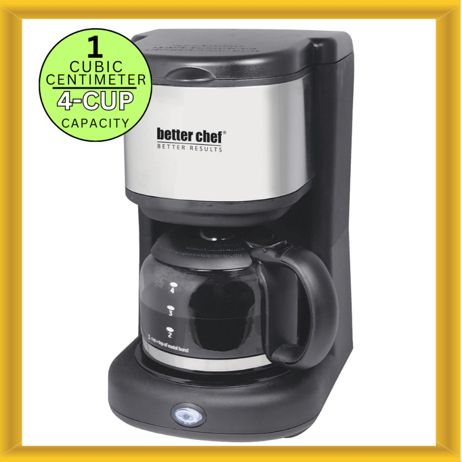 Better Chef 4-Cup Stainless Steel Coffeemaker