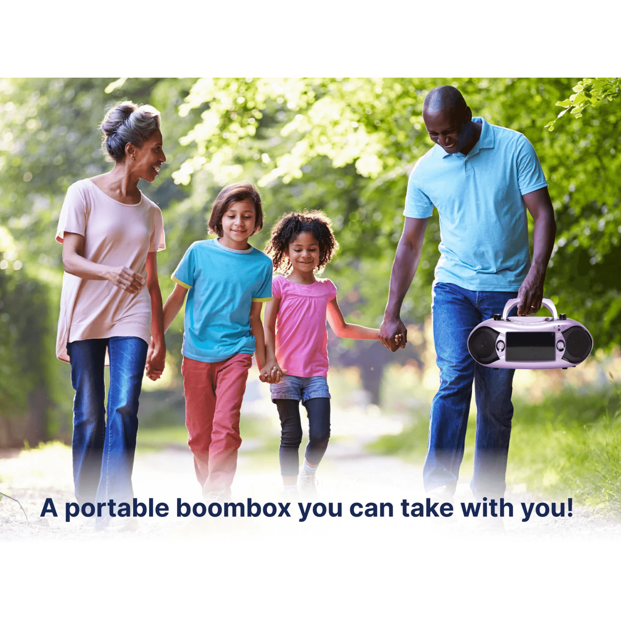 Emerson 7" Bluetooth DVD Boombox with AMFM Radio & Digital TV