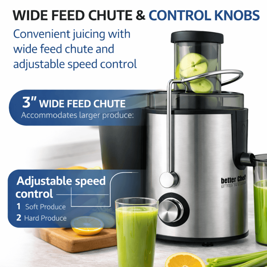 Better Chef 400W Large Feed Juice Extractor