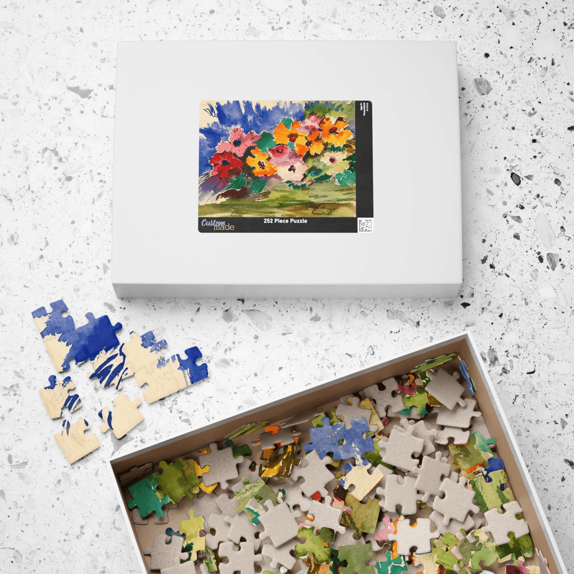 PimsArt Spring Garden Flower Bouquet Jigsaw Puzzle From Original Painting