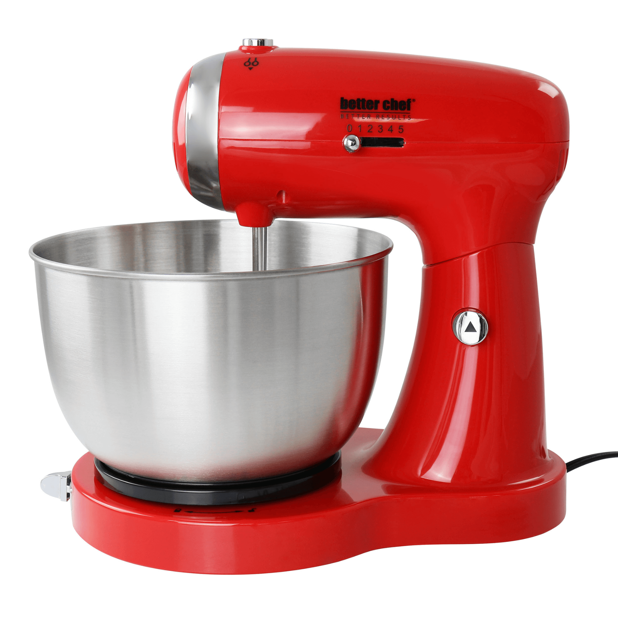 Better Chef 350W Classic Stand Mixer with Stainless Steel Bowl