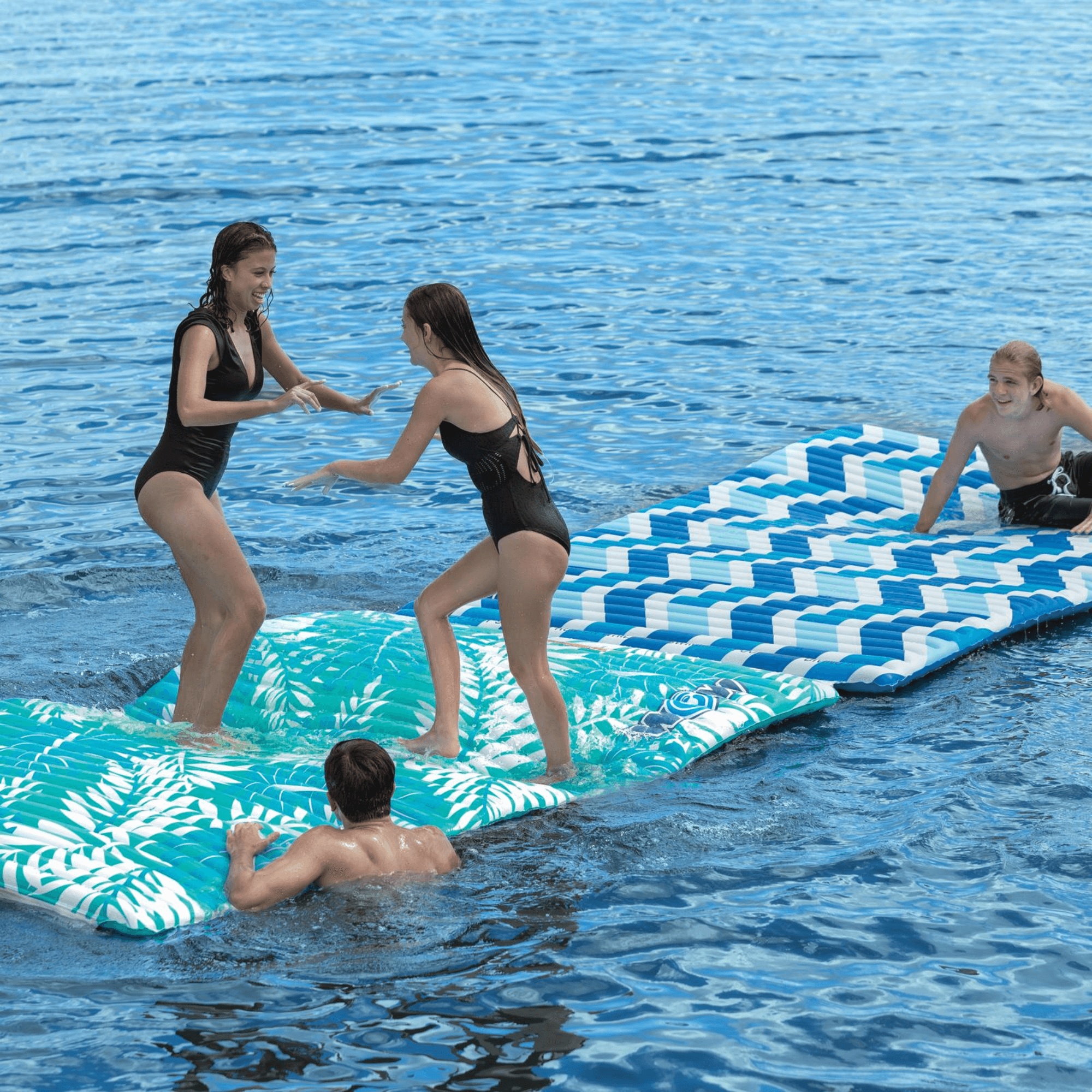 WOW Watersports Teal Palm Leaves Water Walkway