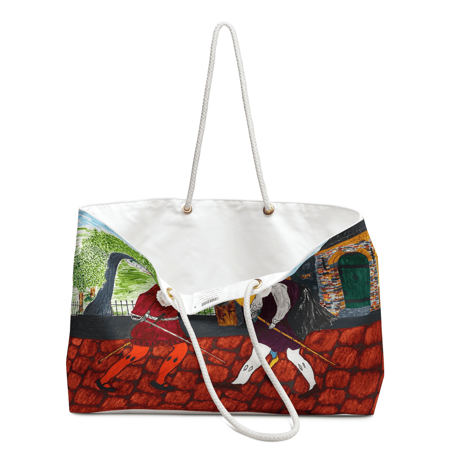 PimsArt Classic Sword Fight Scene Weekender Bag From Original Painting
