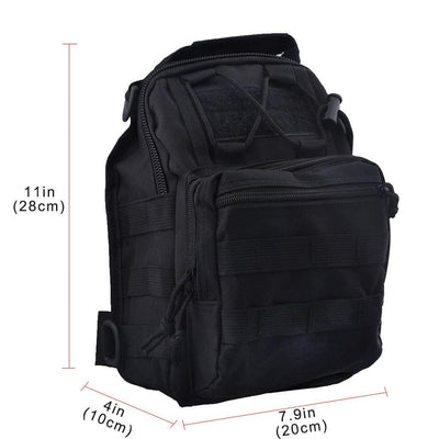 Tactical Military Sling Backpack Shoulder Bag Molle Outdoor Daypack Backpack with Adjustable Strap