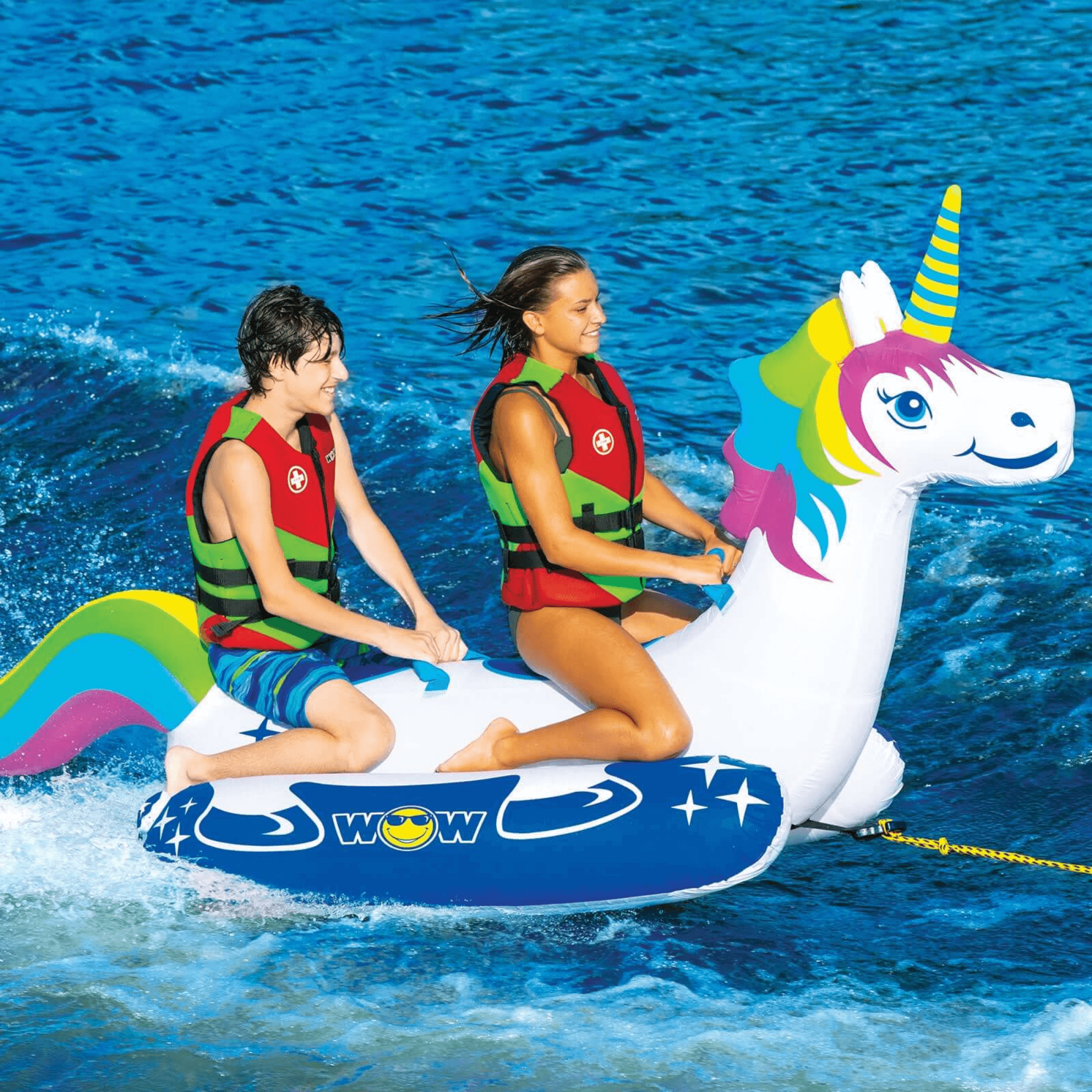 WOW Watersports Unicorn 1 or 2 Person Inflatable Towable Tube