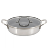 Better Chef 10-Inch 3-Ply Stainless Steel Nonstick Deep Fry Pan with Lid