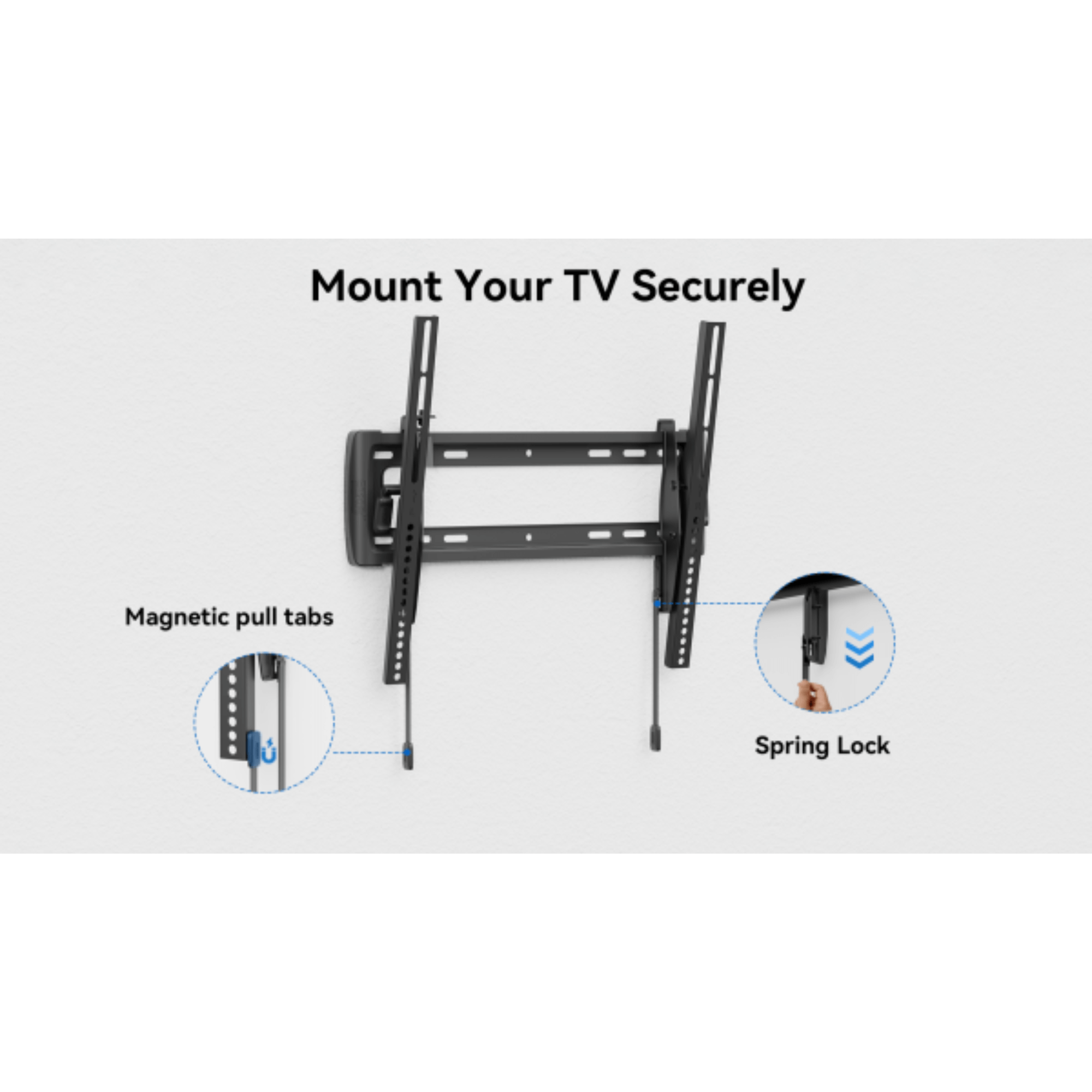 ErgoAV Medium Tilt TV Mount with Level Adjust for 32" to 65" TVs
