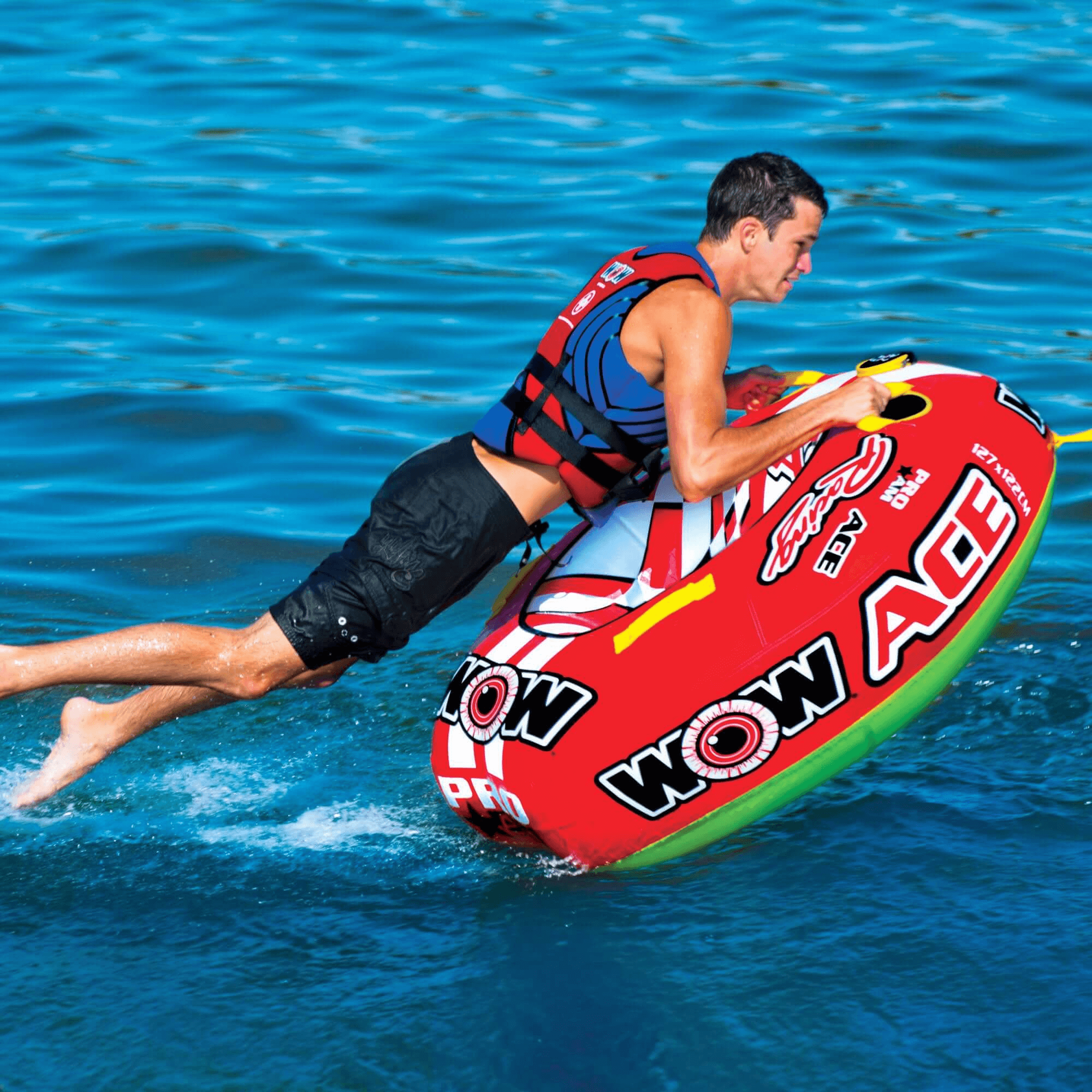WOW Watersports Ace Racing Boat Tube 1 Person Inflatable Towable Tube