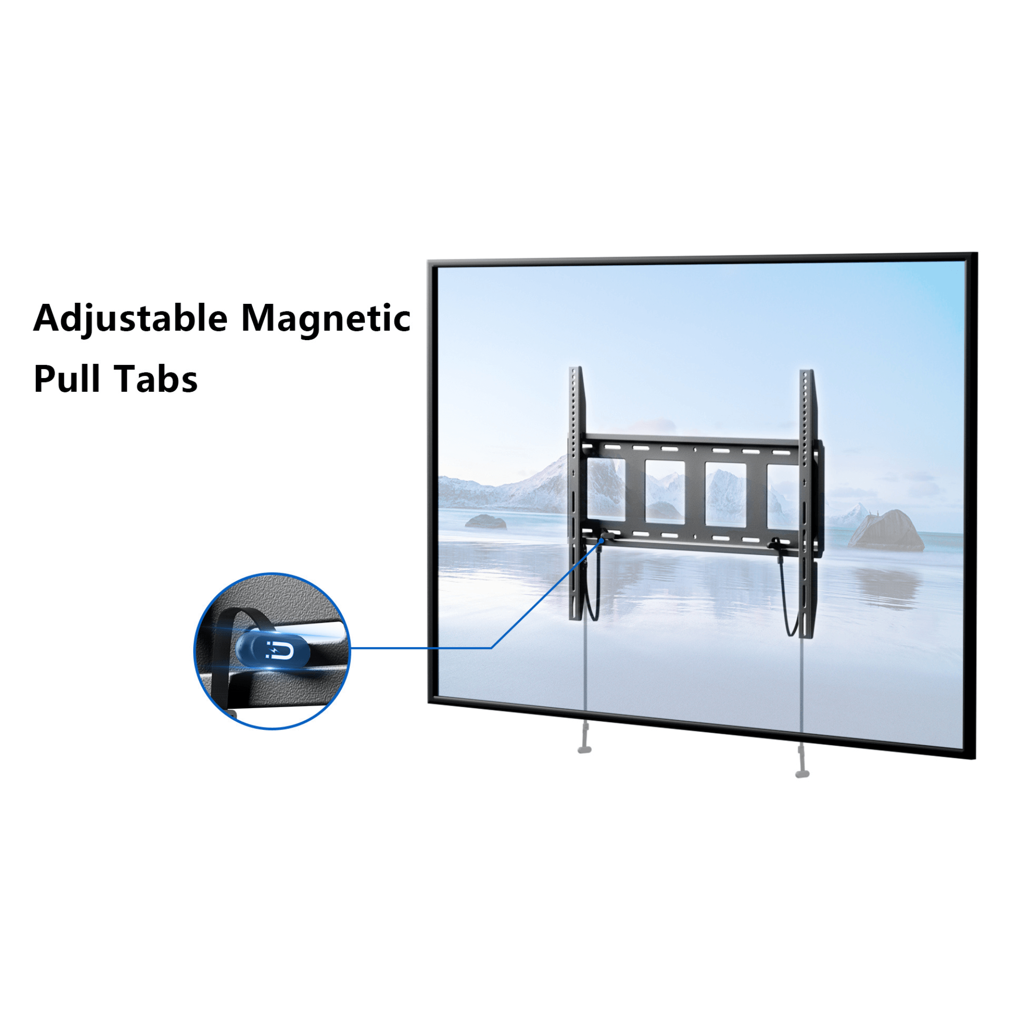 ErgoAV Extra Large Low Profile Fixed Mount for 65" to 115" TVs
