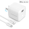Naztech 30W PD Wall Charger + USB-C to Lightning Cable 4ft W (15339-HYP)