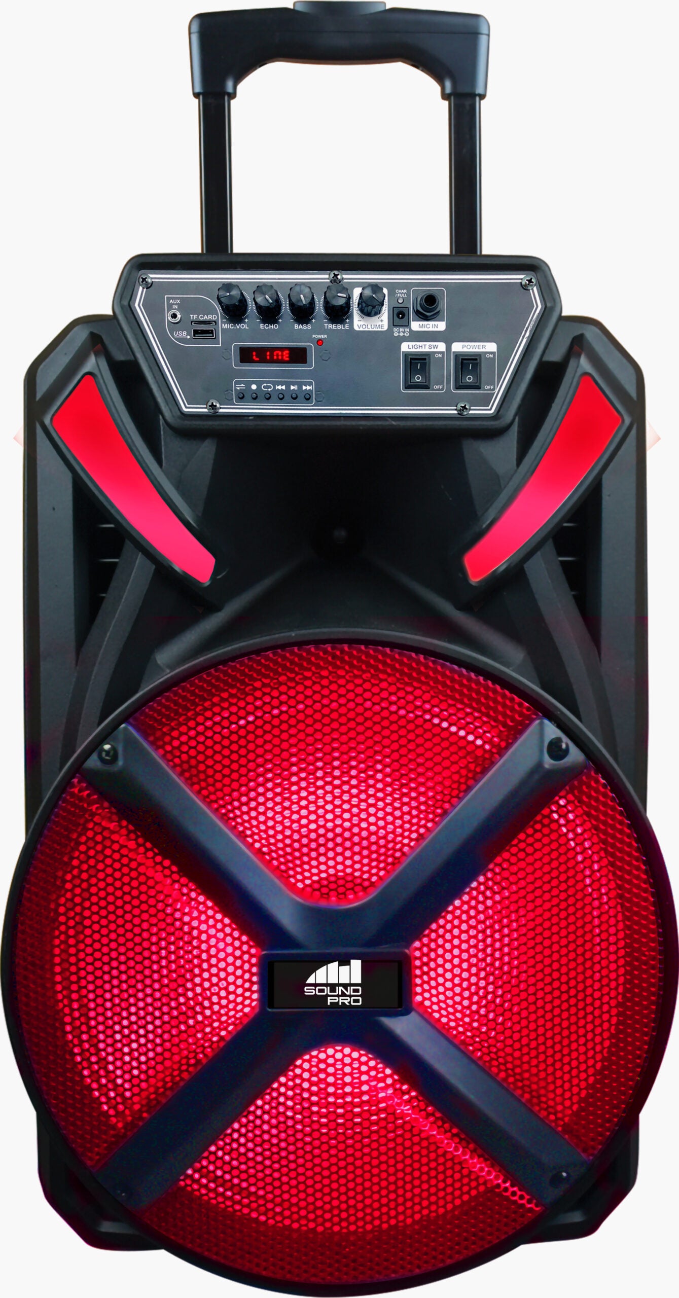 Naxa Portable 15” Bluetooth® Party Speaker with Disco Light (NDS-1536)