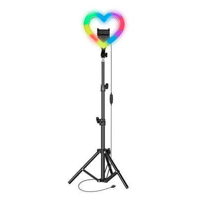 PRO Live Stream 10” Heart Ring Light with RGB (SC-2330RGB)