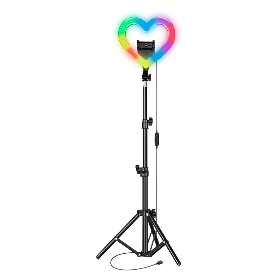 Supersonic PRO Live Stream 10” Heart Ring Light with RGB (SC-2330RGB)