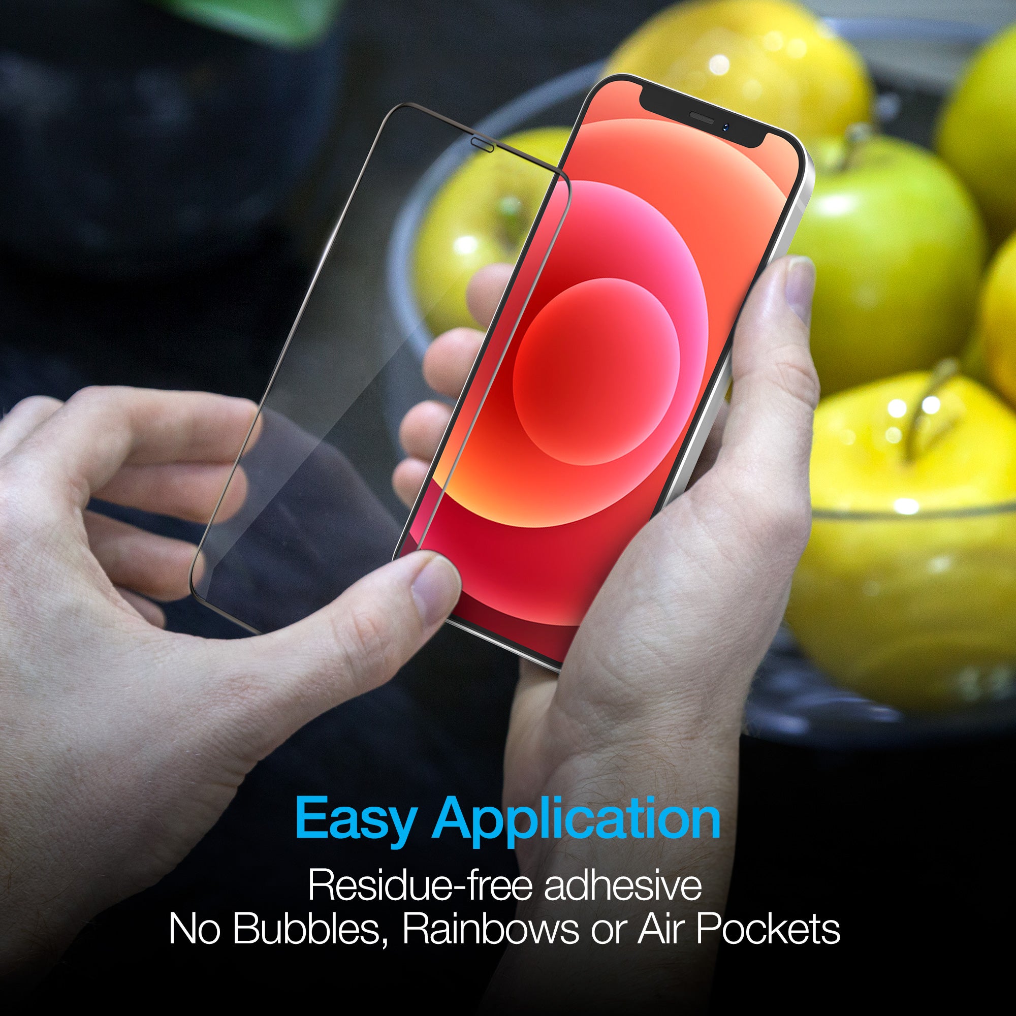 Naztech IntelliShield Tempered Glass Screen Protector with 3D Edge for the iPhone 12 Mini