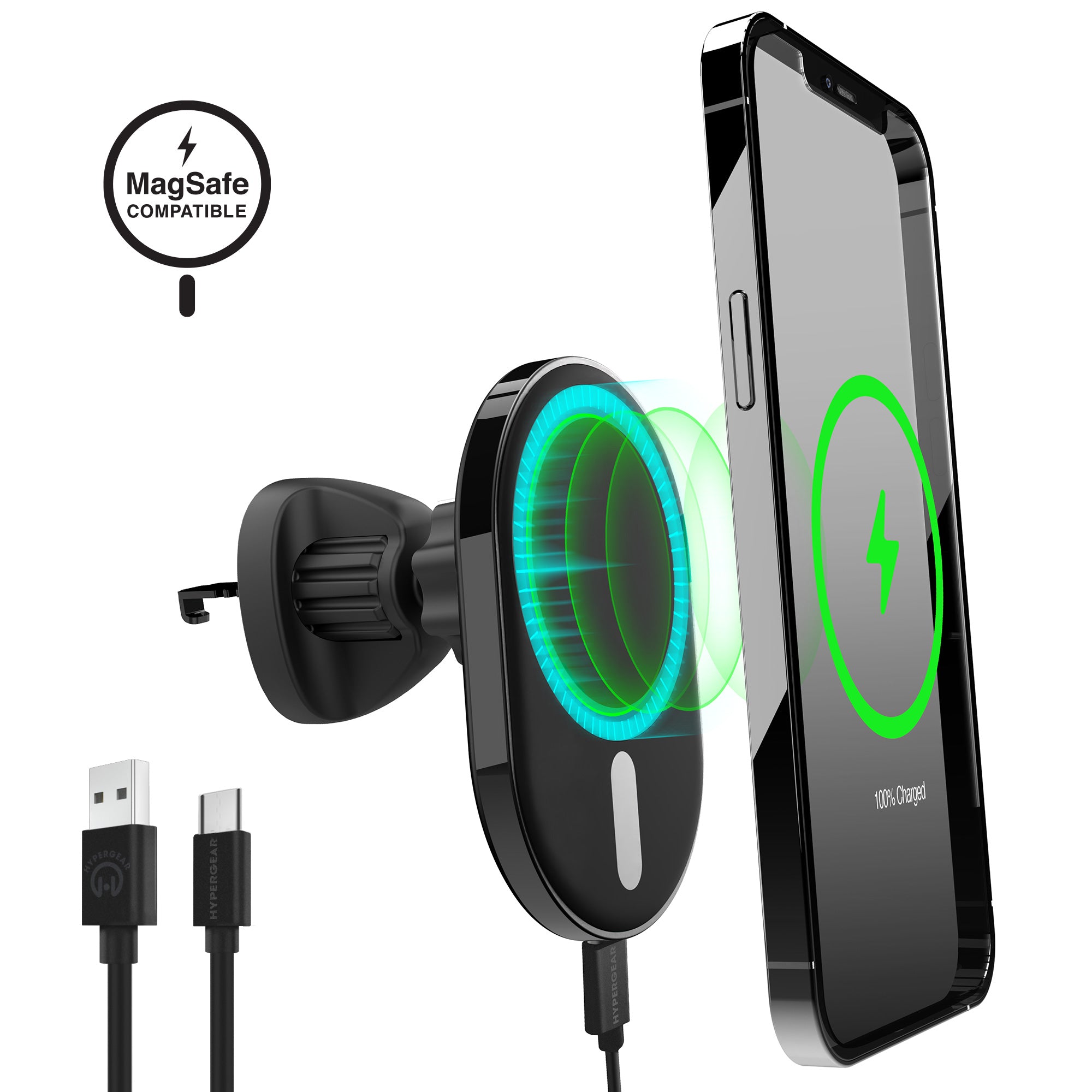 iphone 13 cigarette charger 5 in 1 Car Adapter,75W High Power Lighter Adapter,QC3.0/PD Super Fast Charging Car Phone Charger Compatible with 14 13,iPad in protection against short circuit HyperGear MagVent Wireless Car Charging