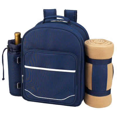 Picnic at Ascot Picnic Backpack with Service for 2 with Blanket  (080X)