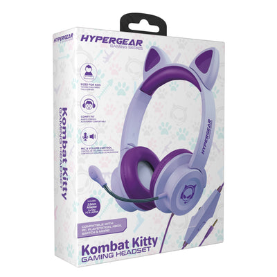 HyperGear Kombat Kitty Gaming Headset with Detachable Mic