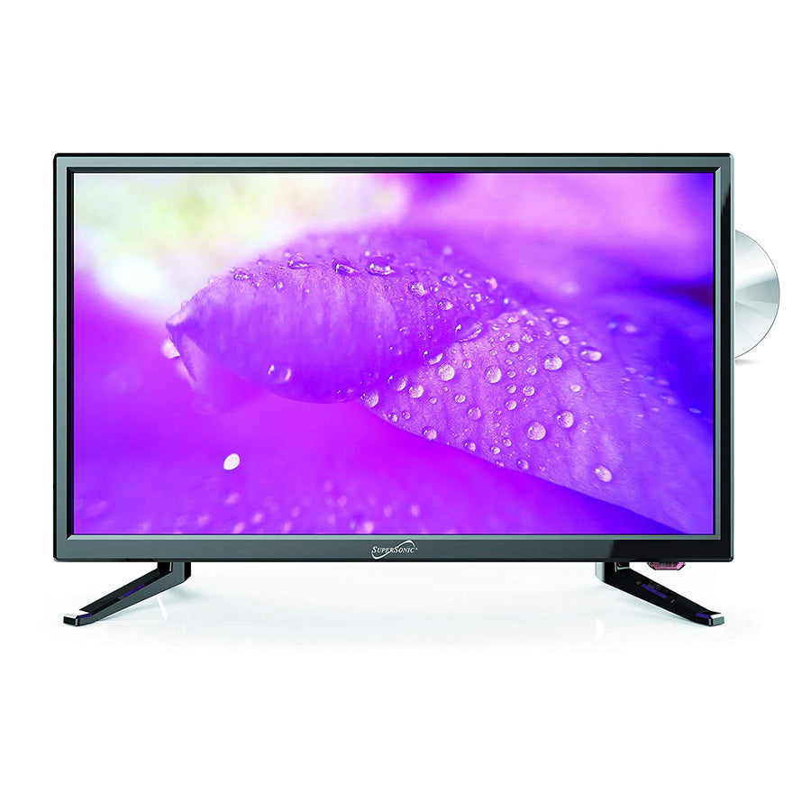 22" Supersonic 12 Volt ACDC LED HDTV with DVD Player, USB, SD Card Reader and HDMI (SC-2212)
