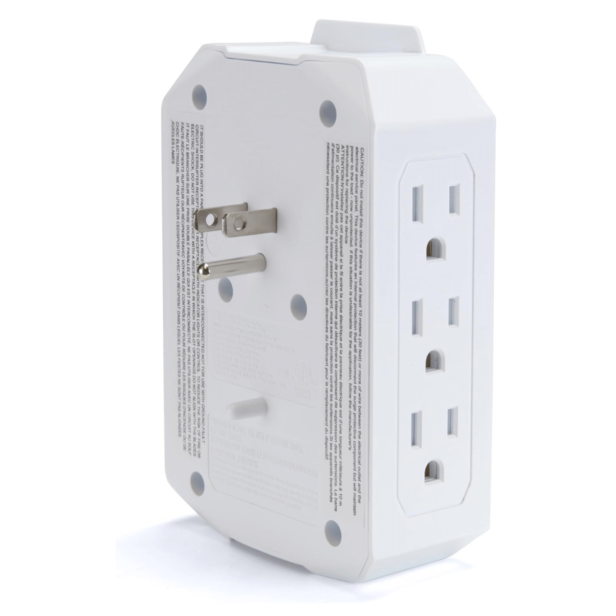 Emerson 6-Outlet + USB Wall Charger with Surge Protection and LED Lighting