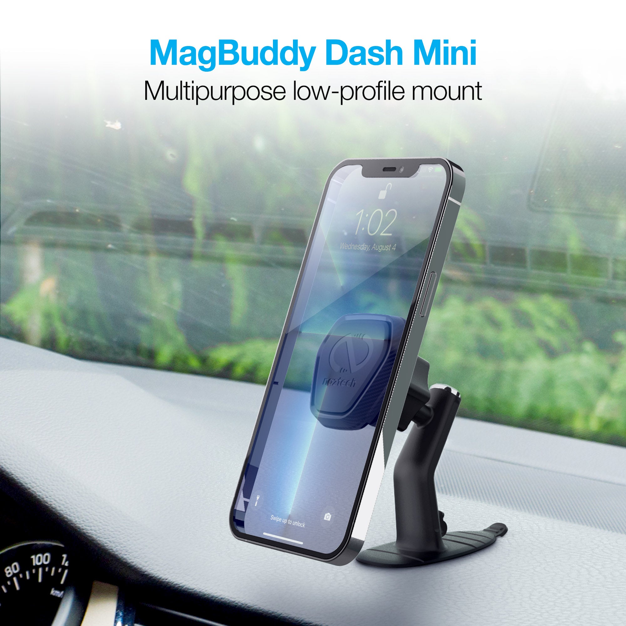 Naztech MagBuddy Elite Dash Mini Mount with Flexible Base